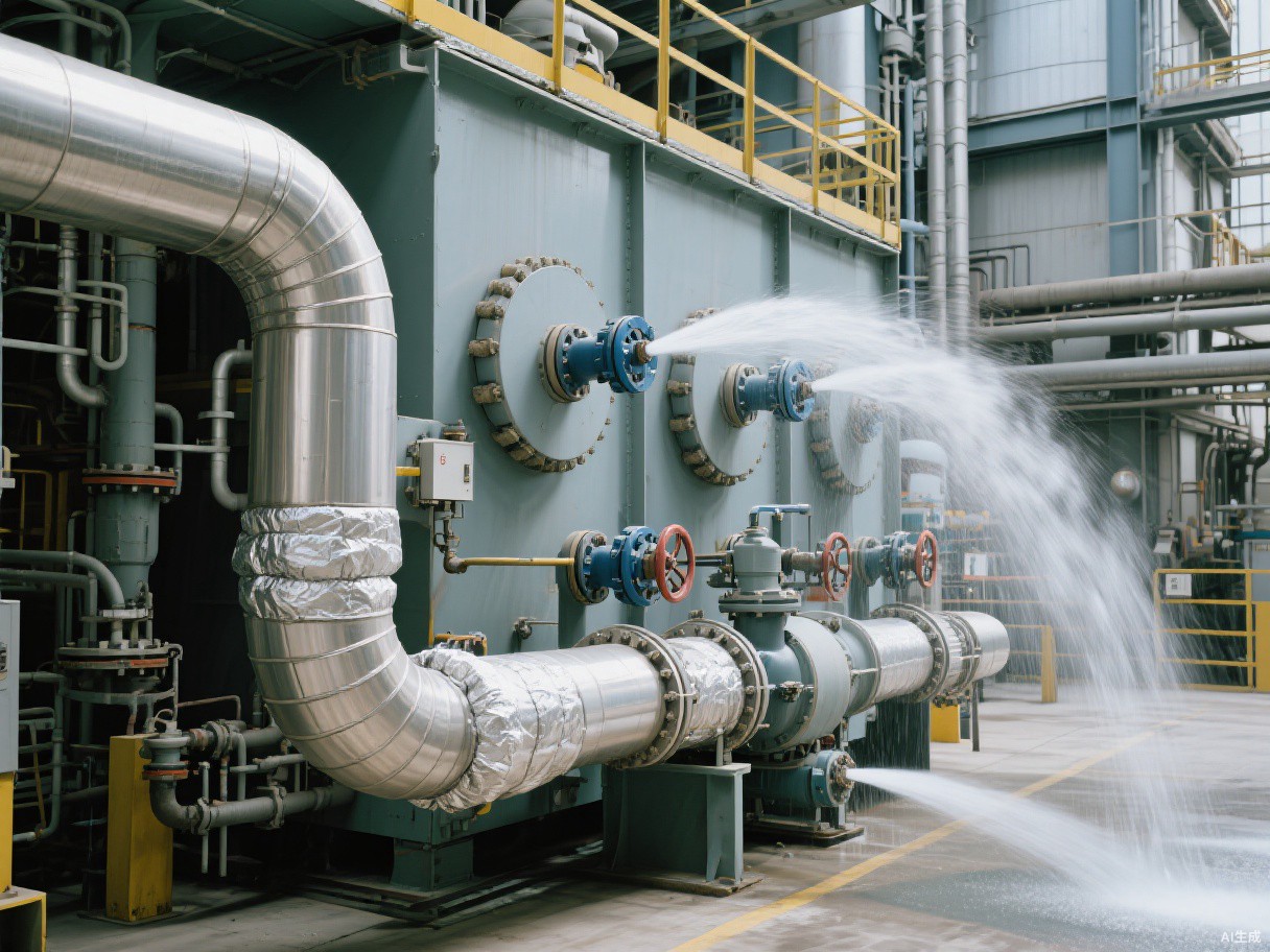 Automatic spray-type steam Desuperheating System with control panel